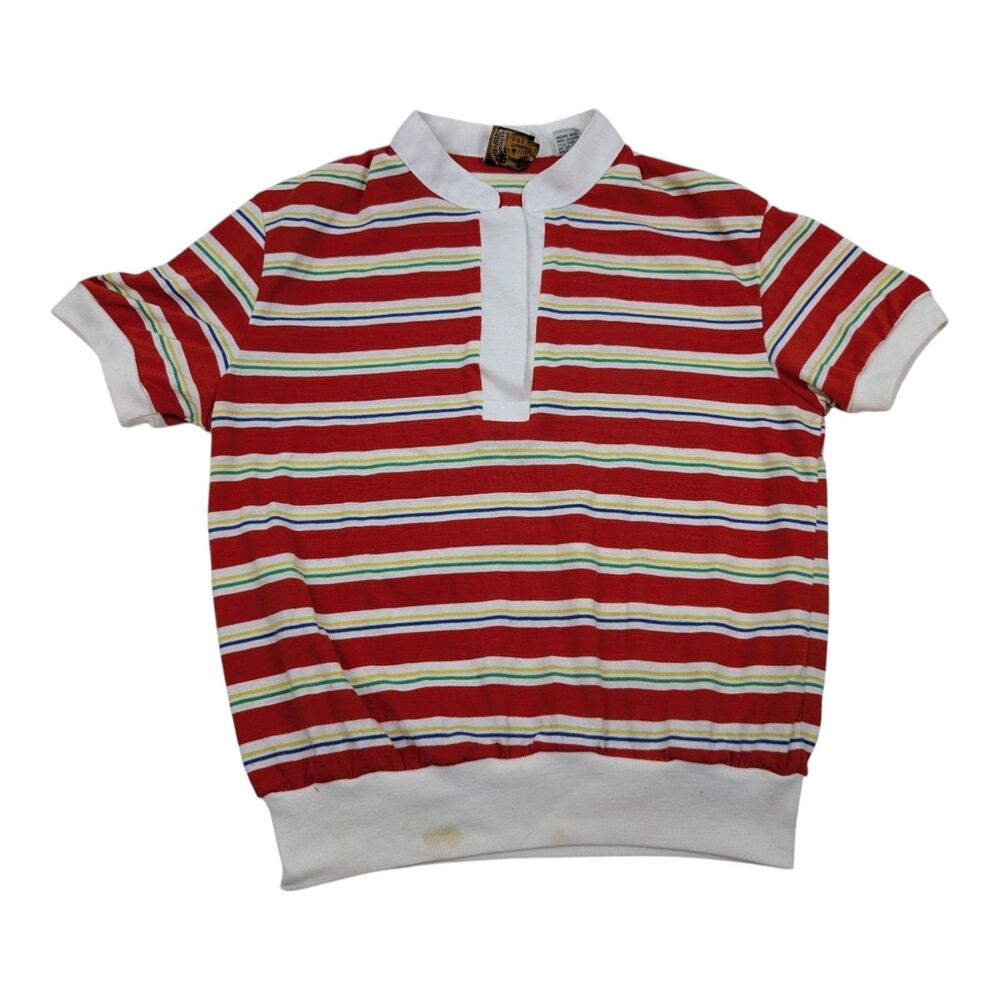 Chine Femme Womens Striped Top Size M Vintage‎ *READ